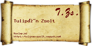 Tulipán Zsolt névjegykártya