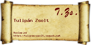 Tulipán Zsolt névjegykártya